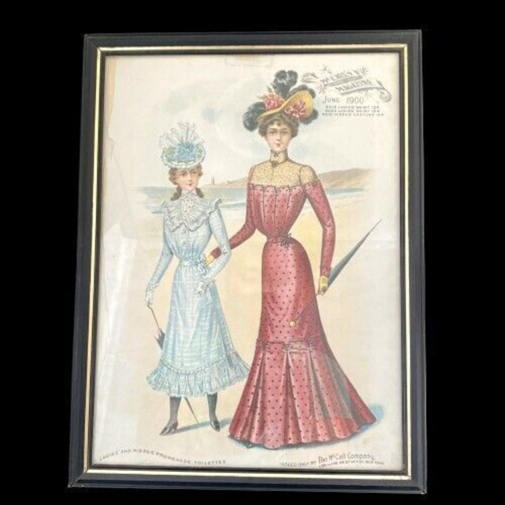 Mc Call Magazine Dress Fashion Ladies &Misses Promenade Toilettes 1900 Ephemera
